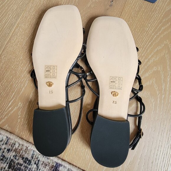 PAIGE Aurora Ankle Strap Sandal Black 7.5 BRAND NEW - Picture 7 of 13